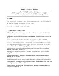 Curriculum Vitae - Penn State Law