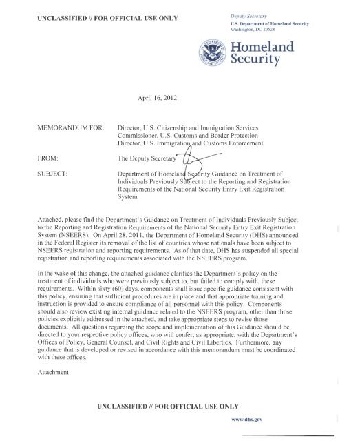 Homeland Security - Penn State Law