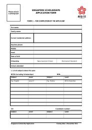 singapore scholarships application form - Asia New Zealand ...