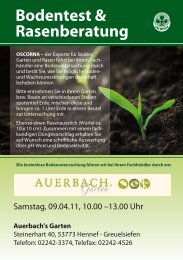 Bodentest & Rasenberatung - Auerbachs Garten