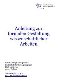 Anleitung zur formalen Gestaltung schriftlicher Arbeiten