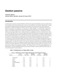 Gestion passive - Dauphine Finance