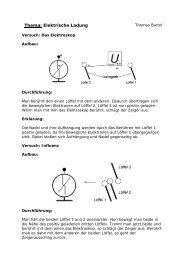 Elektrische Ladung - Gymnasium Horkesgath