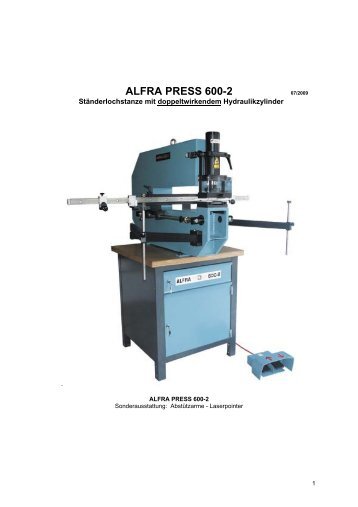 ALFRA PRESS 600-2 - Hidra-Mix Kft