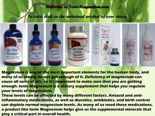 Liquid calcium magnesium - Ionic Magnesium