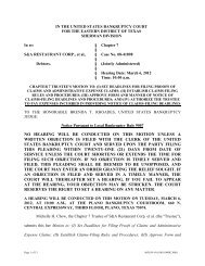 [DN 1656] Chapter 7 Trustee's Motion to - Kane, Russell, Coleman ...