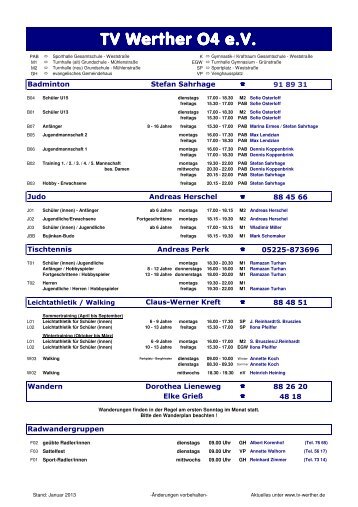 zum Anzeigen und Download (74 KB) bitte hier klicken - TV Werther