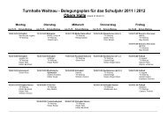 Turnhallenbelegungsplan als Download (PDF) - TV Weitnau eV