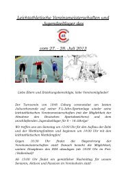 Info und Anmeldung - TV 1848 Coburg