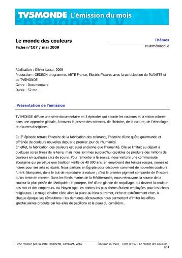Fiche complÃ¨tePDF [ 840 Ko ] - TV5 Monde