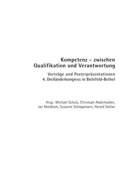 Kompetenz - zwischen Qualifikation und Verantwortung (2007)