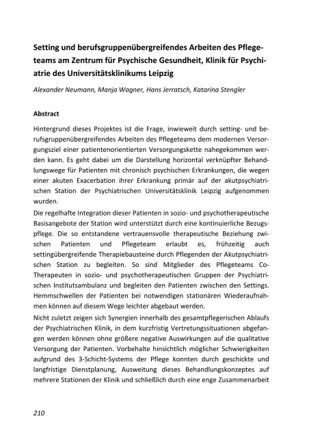 Leadership in der psychiatrischen Pflege (2009)