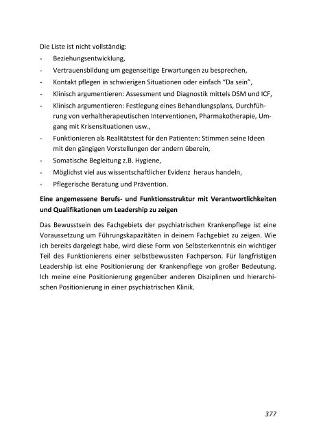 Leadership in der psychiatrischen Pflege (2009)