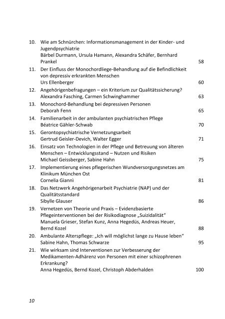 „Psychiatrische Pflege vernetzt“ (2011)