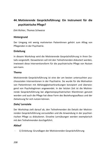„Psychiatrische Pflege vernetzt“ (2011)