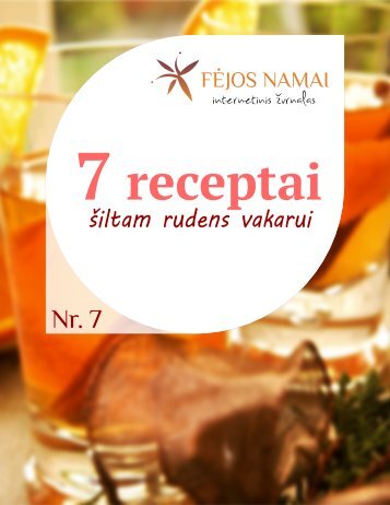 7 receptai šiltam rudens vakarui