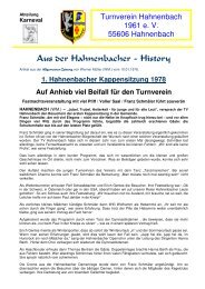 Bericht... - Turnverein Hahnenbach 1961 e.V.