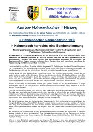 Bericht... - Turnverein Hahnenbach 1961 e.V.