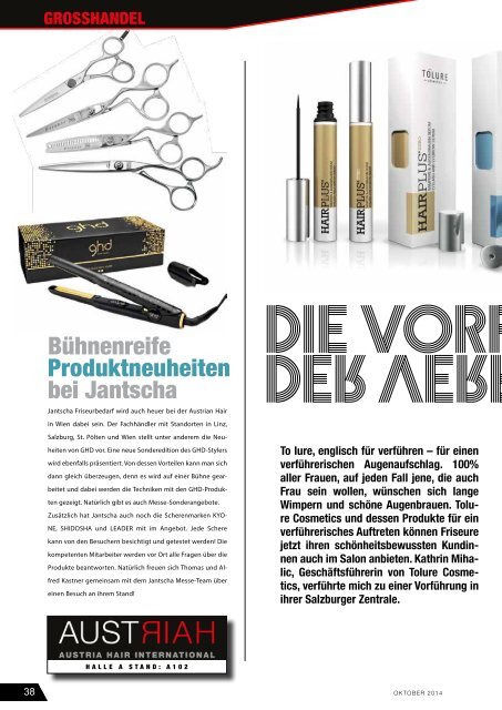 AUSTRIA HAIR MAGAZIN 2014