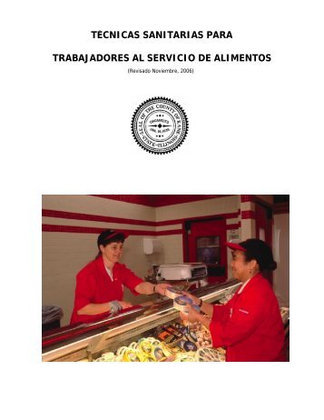 tÃ©cnicas sanitarias para trabajadores al servicio de alimentos