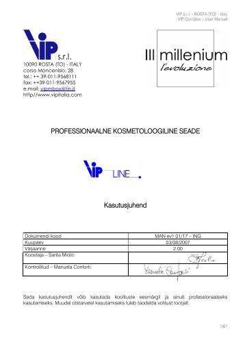 Manuale VIP COMPLEX - Medical24.ee