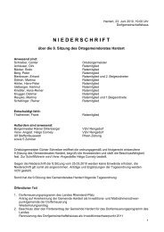 Niederschrift der 9. Sitzung des Gemeinderates am 25.06 ... - Hardert