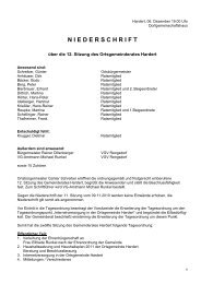 Niederschrift der 12. Sitzung des Gemeinderates am 06.12 ... - Hardert