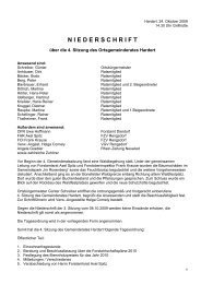 Niederschrift der 4. Sitzung des Gemeinderates am 24.10 ... - Hardert