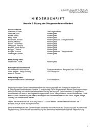 Niederschrift der 6. Sitzung des Gemeinderates am 27.01 ... - Hardert