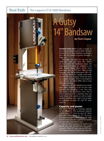 A Gutsy 14" Bandsaw - Ning