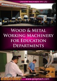 Education Catalogue 2009 - Gregory Machinery