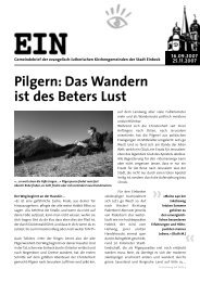 Pilgern: Das Wandern ist des Beters Lust - MÃ¼nstergemeinde Einbeck