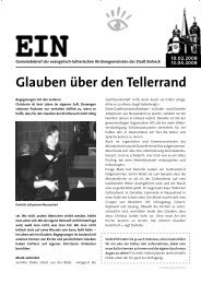 Glauben Ã¼ber den Tellerrand - MÃ¼nstergemeinde Einbeck