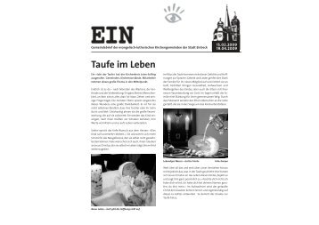 Taufe im Leben - MÃ¼nstergemeinde Einbeck