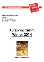 Kursprogramm Heidelberg Winter 2014