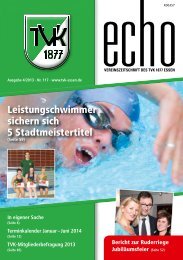 Leistungschwimmer sichern sich 5 Stadtmeistertitel - Turnverein ...