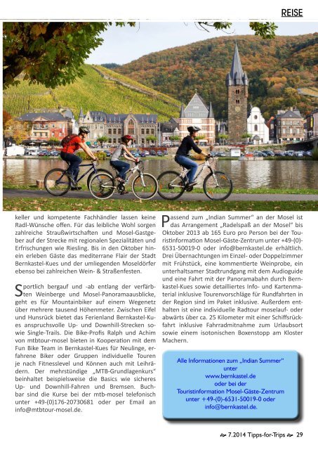 Tipps-for-Trips Reisemagazin 7.2014