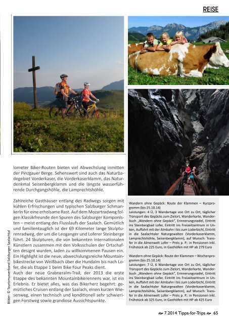 Tipps-for-Trips Reisemagazin 7.2014