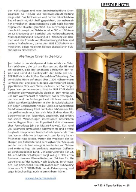 Tipps-for-Trips Reisemagazin 7.2014