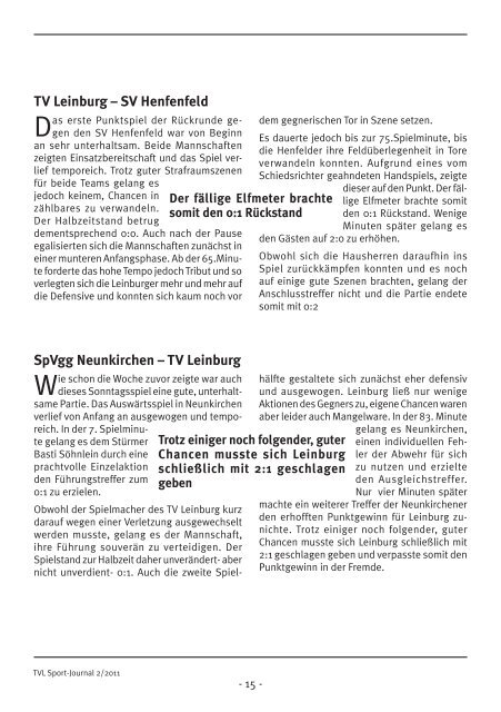 Journal Nr. 30 - TV Leinburg