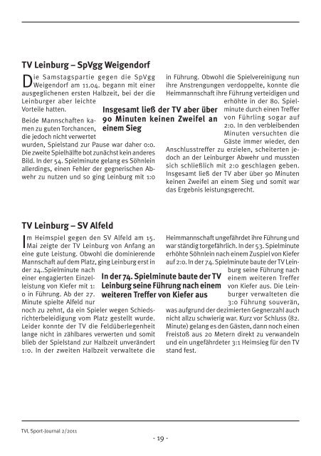 Journal Nr. 30 - TV Leinburg