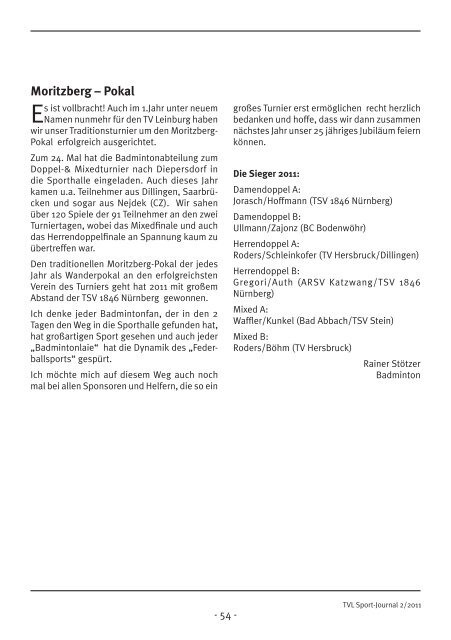 Journal Nr. 30 - TV Leinburg