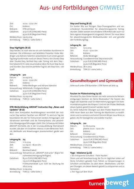 Aktiv 2014 - Turnverband Mittelrhein