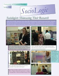 Spring 2012 - UCF Sociology - University of Central Florida