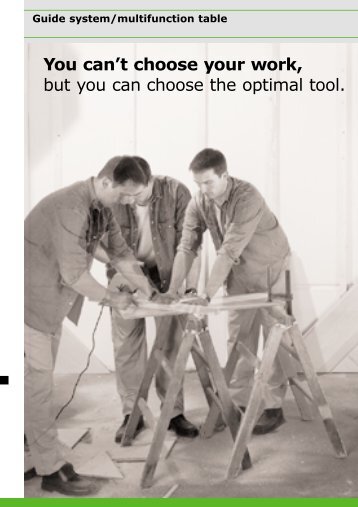 Guide system/multifunction table - Festool Power Tools