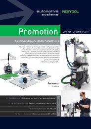 Promotion October- December 2011 - Festool Power Tools