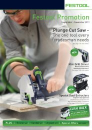 Download Festool Promotion Brochure - Festool Power Tools