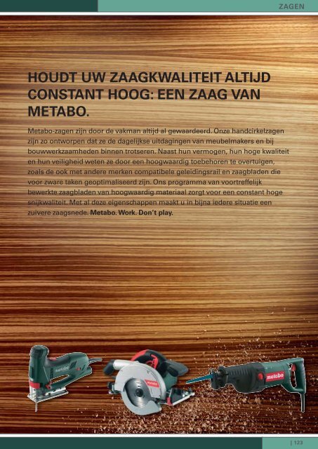 METABO NL Machine-Assortiment 2010 2011 Frezen en ...