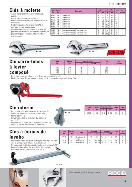 ridgid catalogue fr