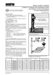 Valves, controls + systems âUnibox Eâ individual room temperature ...